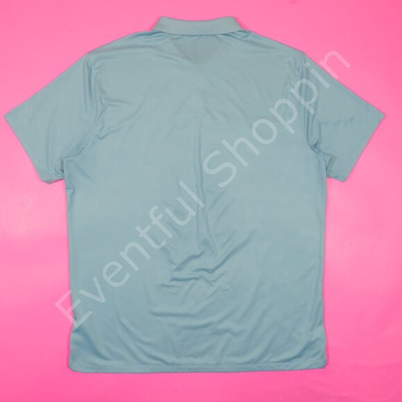 Nike Dri Fit Vapor Fog Print Golf Polo Shirt in Blue Size Large - Picture 3 of 6